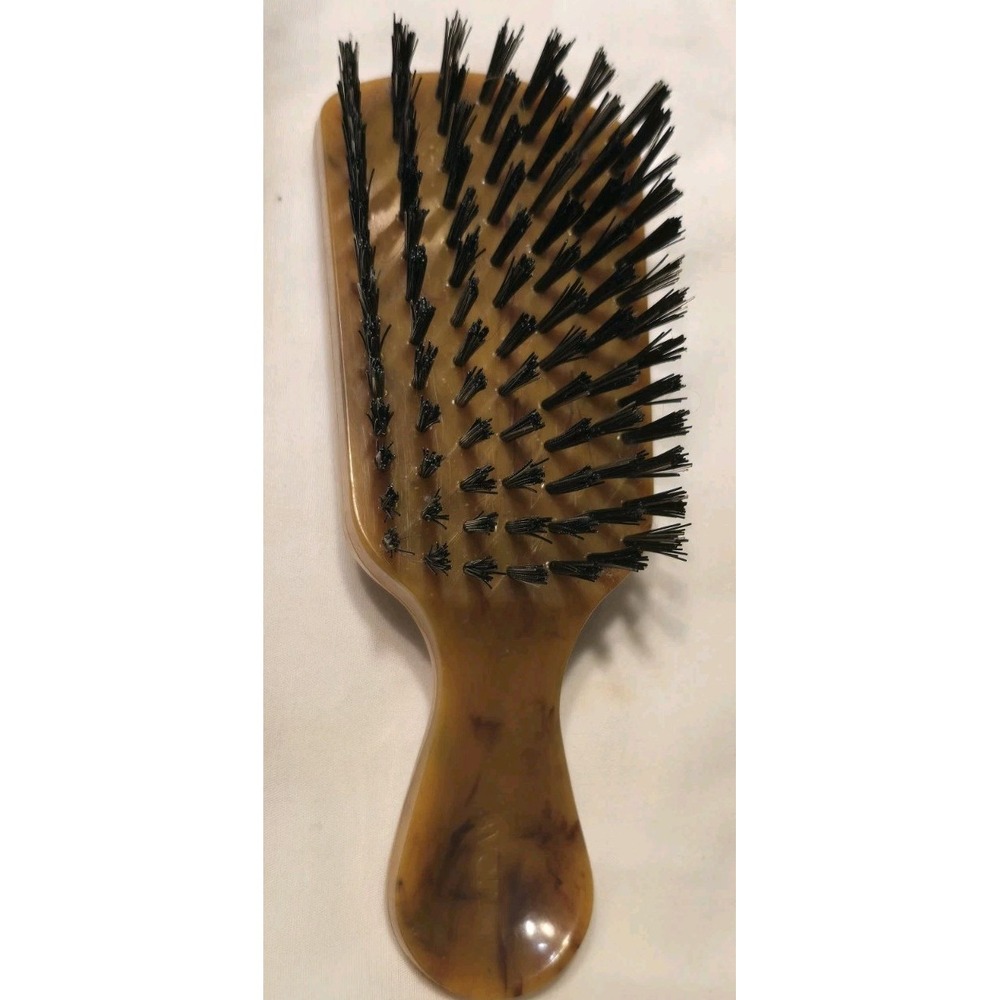 Vintage Avon Natural Performance Men's Club Bristle Brush Hairbrush Brown